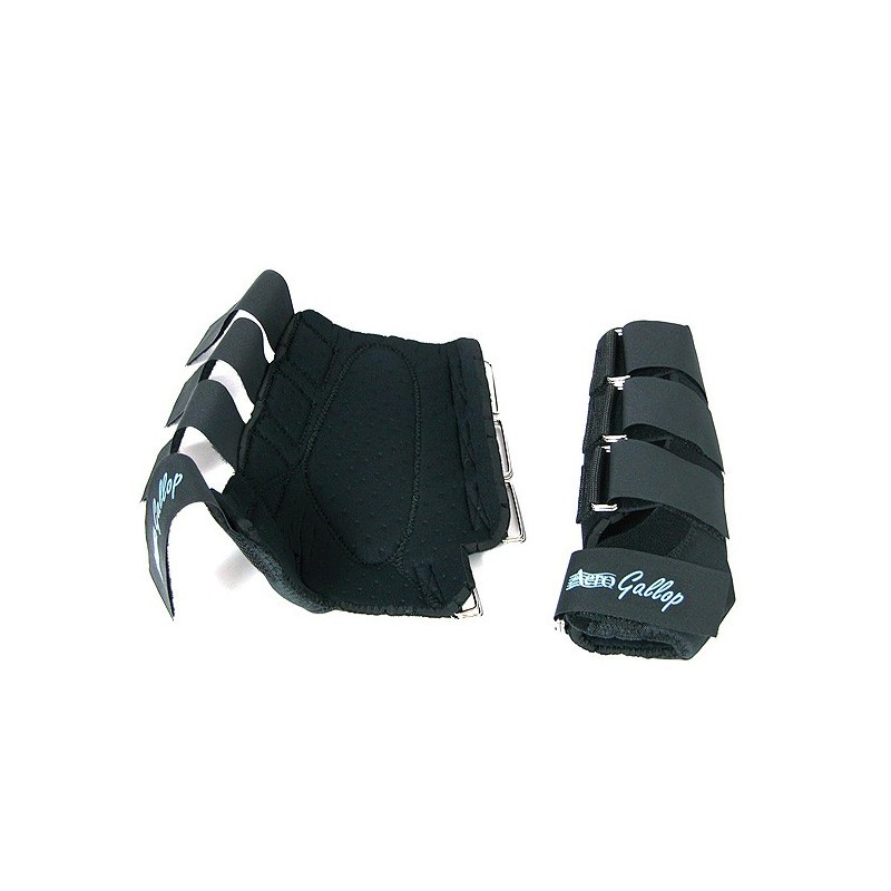 PROTECTOR "AERO GALLOP" DOBLE NEOPRENO TALLA S NEGRO