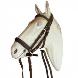 CABEZADA MONTAR NYLON  MARRON