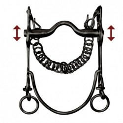 BOCADO VAQUERO EMBOCADURA MÓVIL BARRA CURVA