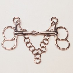 BOCADO COCHE 2 GLOBOS ARTICULADO INOX.