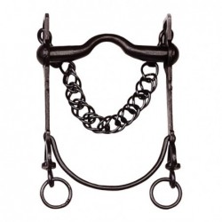 BOCADO VAQUERO PAVONADO BARRA CURVA EMBOCADURA SUAVE